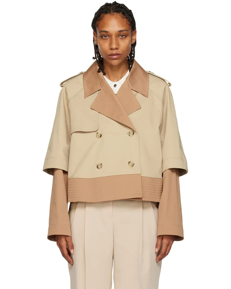 HUGO BOSS Beige Double Breasted Jacket 260