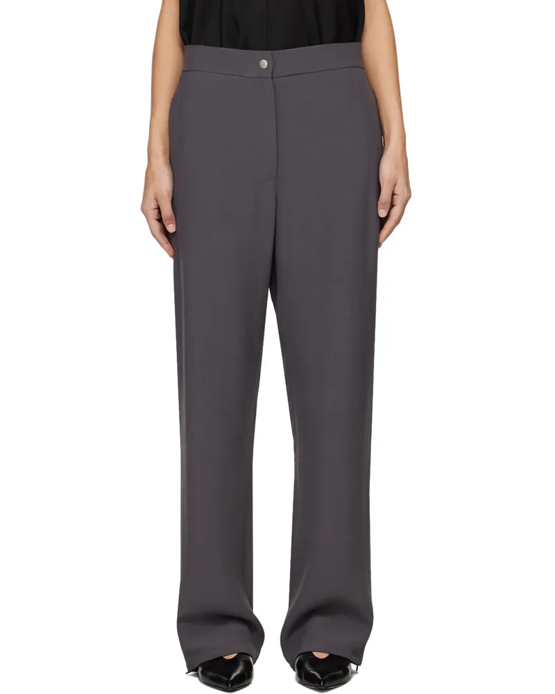 Studio Nicholson Gray Rush Trousers Asphalt