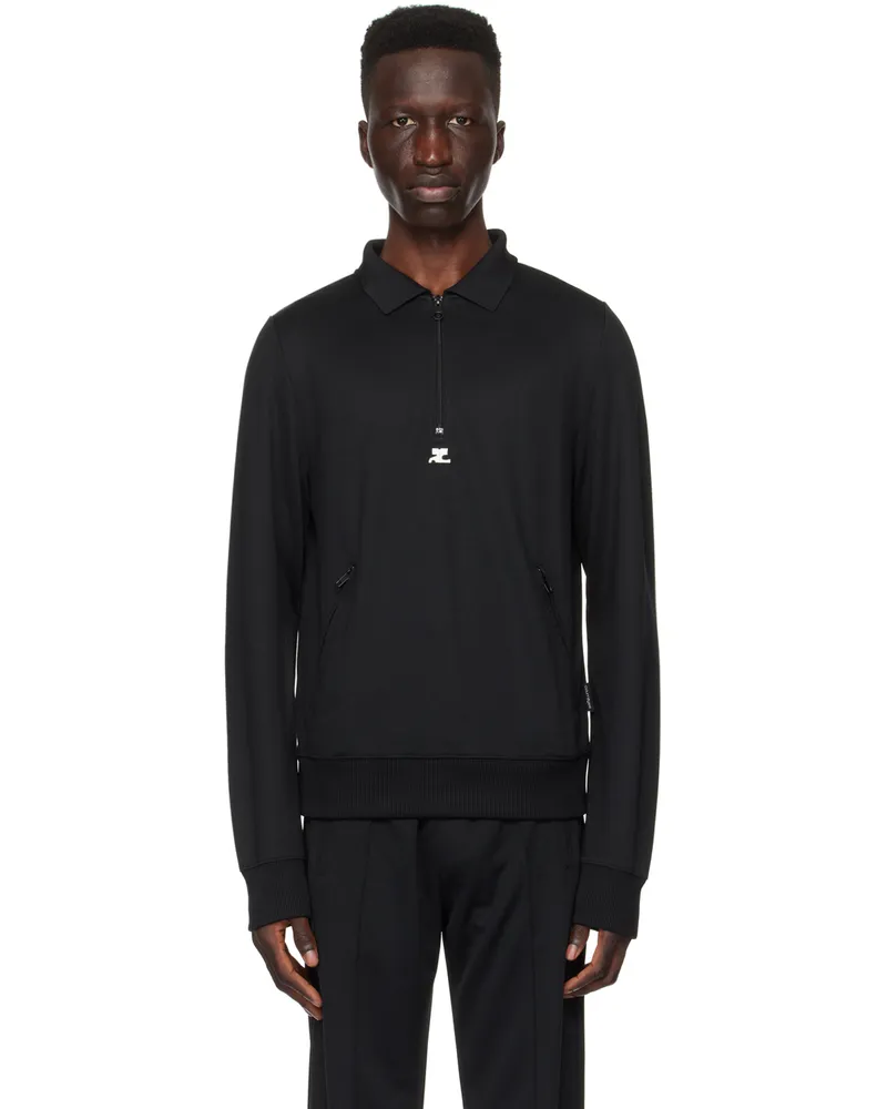 Courrèges Black Zip Sweatshirt 9999
