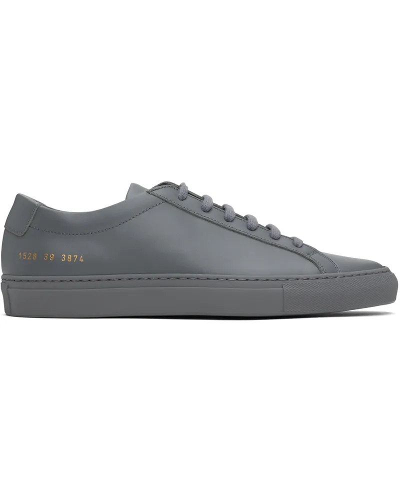 Common Projects Gray Original Achilles Low Sneakers 3874