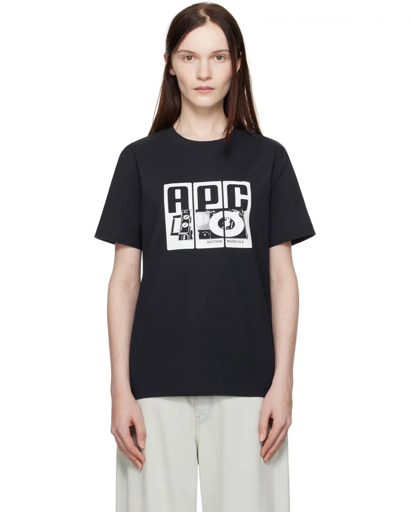 A.P.C. Navy Platine T-shirt Iak