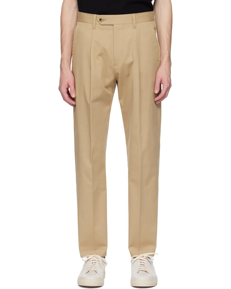 Paul Smith Tan Pleated Trousers 61