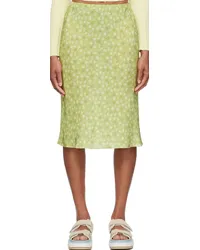 Kitsuné Green Bias Midi Skirt Olime