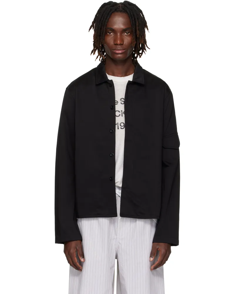 Acne Studios Black Satin Jacket 900