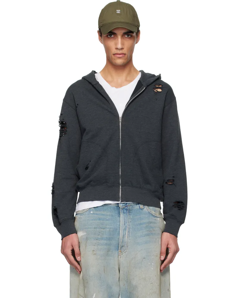Acne Studios Black Zipper Hoodie 975