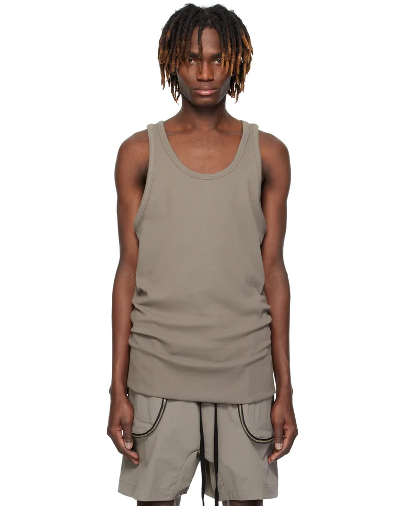 THOM KROM Taupe M TS 854 Tank Top Rock