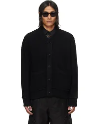 Sacai Black Loose Thread Cardigan Black