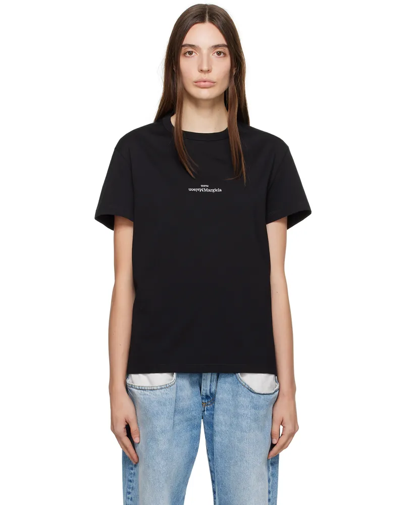 Maison Margiela Black Embroidered T-Shirt 900