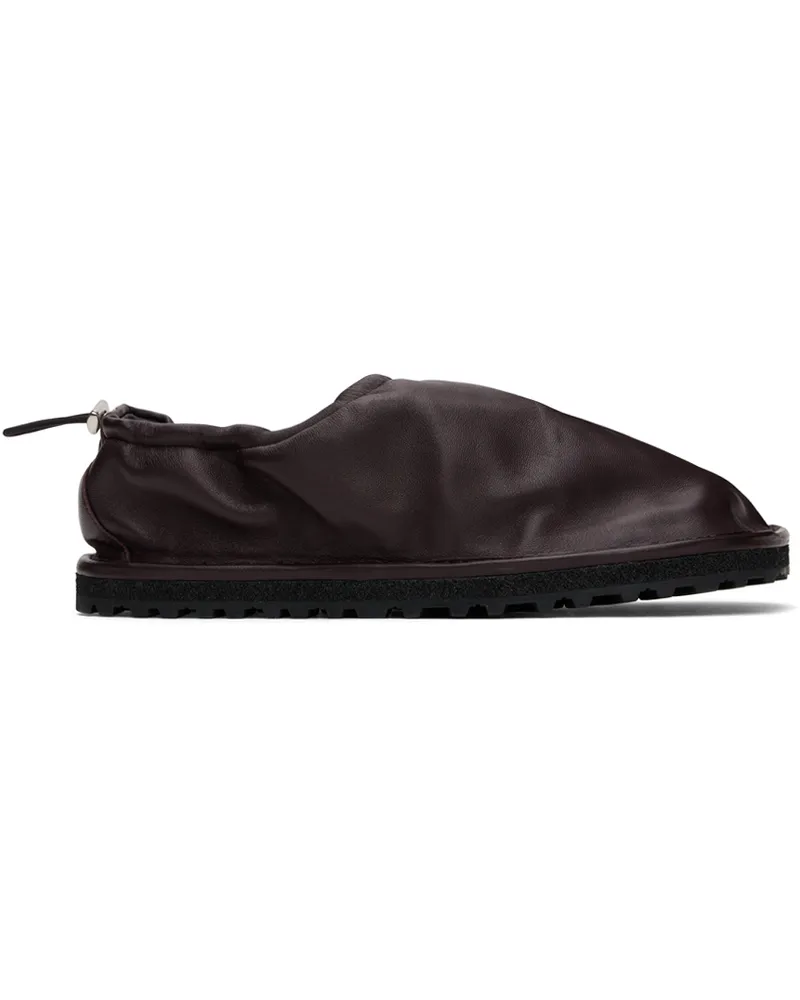Dries van Noten Brown Drawstring Slippers 359