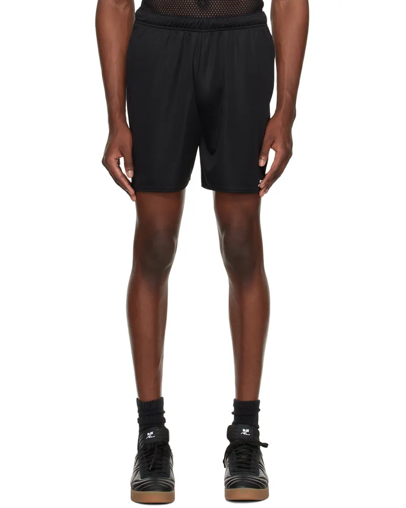 Courrèges Black Football Shorts 9999