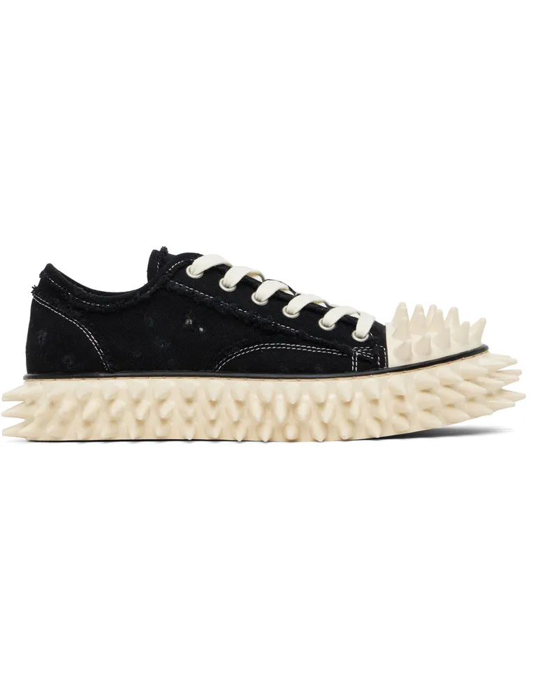 Doublet Black Spiky Canvas Sneakers Black