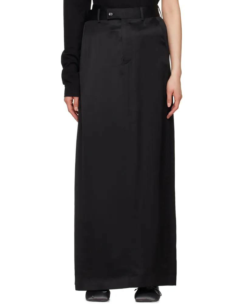 Maison Margiela Black Wrap Maxi Skirt 900
