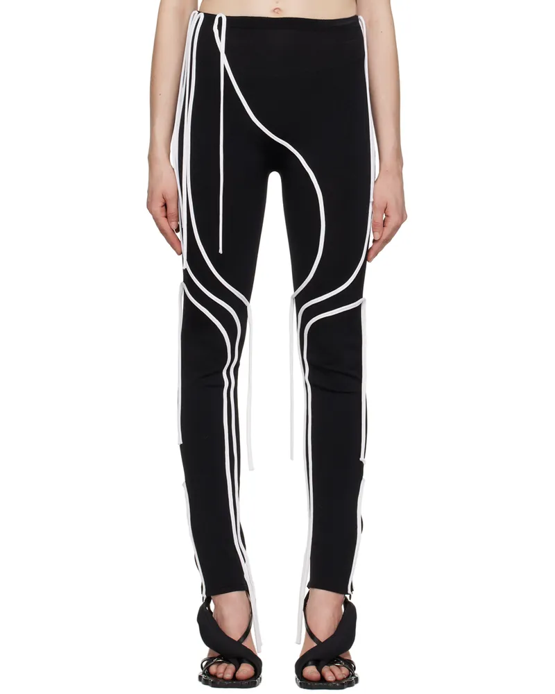 OTTOLINGER Black Strappy Leggings Black