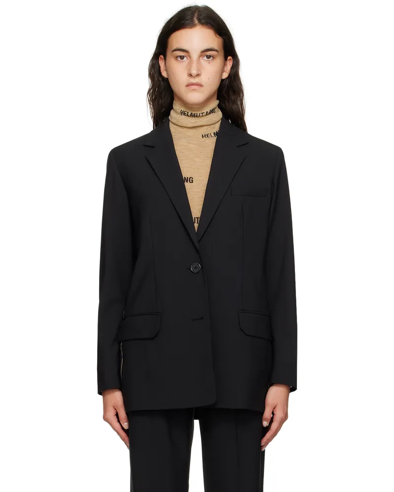 Helmut Lang Black Jacquard Blazer Black