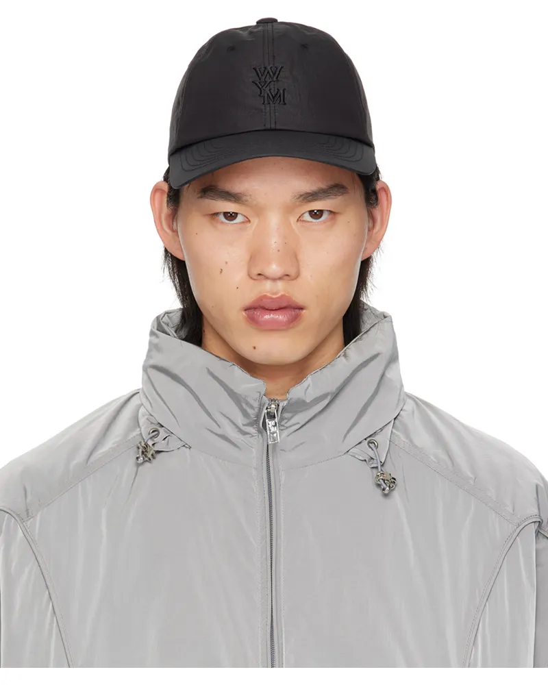 Wooyoungmi Black Eye Patch Ball Cap 933b