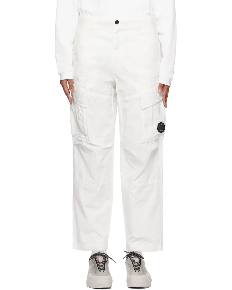 C.P. Company White Lens Cargo Pants 103