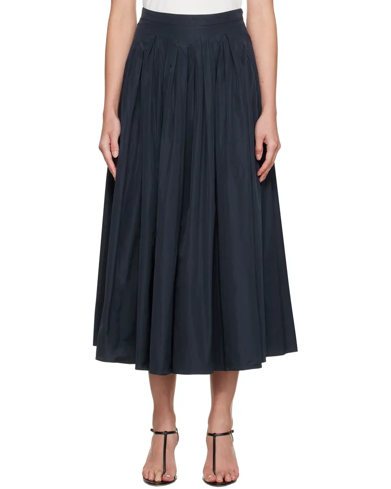 Max Mara Navy Jokey Maxi Skirt 024