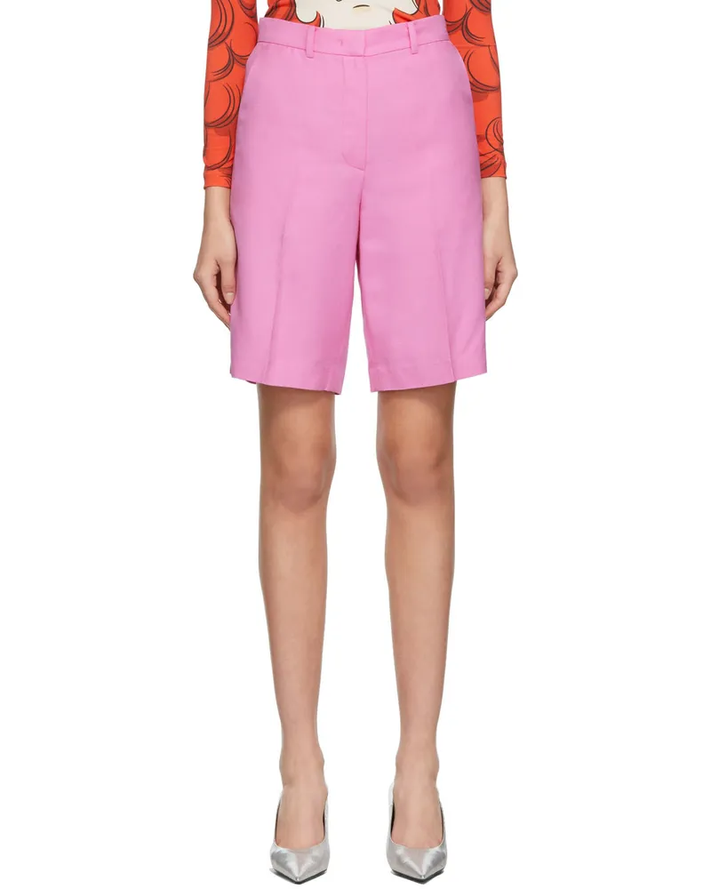pushBUTTON Pink Suiting Shorts Pink