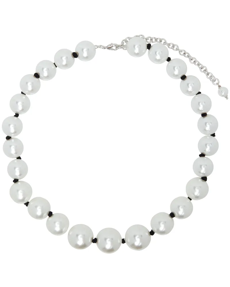 Numbering White #9723 Necklace Black