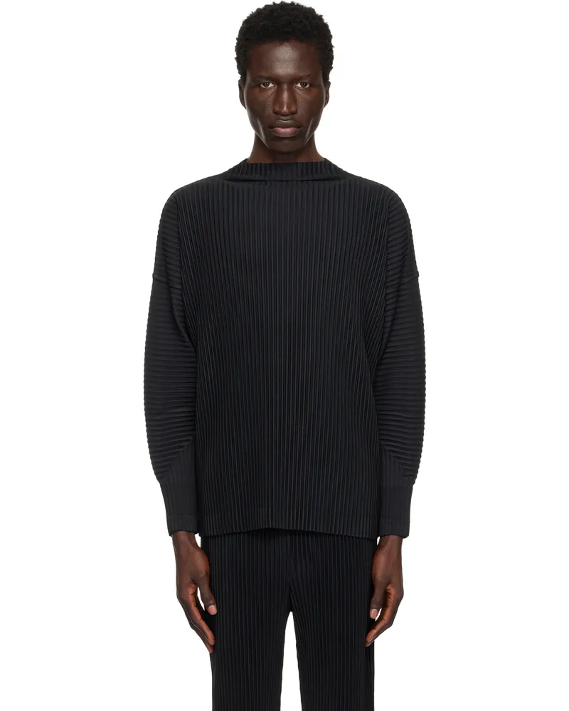 Issey Miyake Black Monthly Color November T-shirt 15-black
