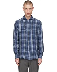 Ralph Lauren Blue Plaid Shirt Indigo