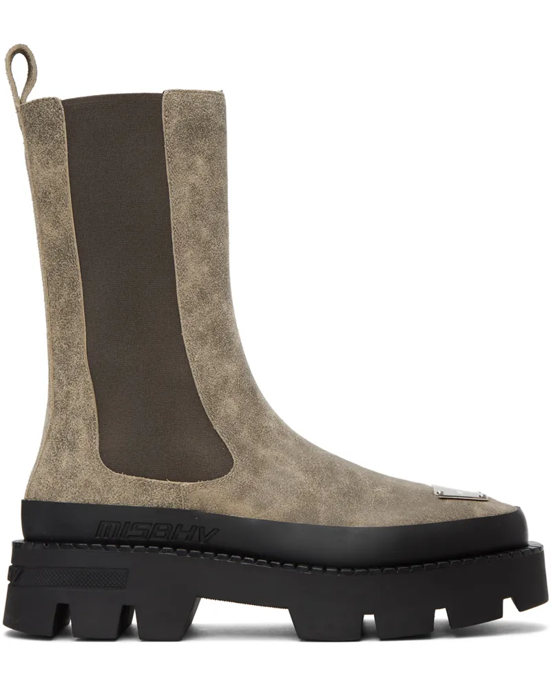 MISBHV Taupe 'The 2000' Chelsea Boots Taupe