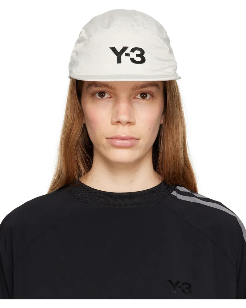 Y-3 Beige Running Cap Talc