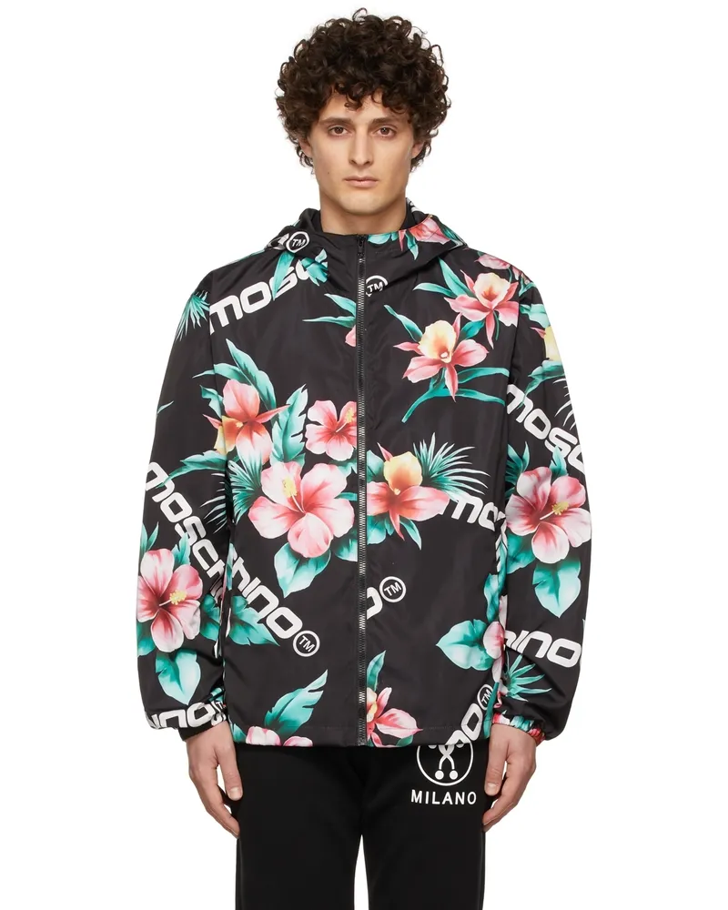 Moschino Black Floral Jacket A1555