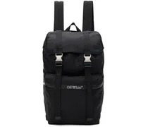 Black Outdoor Flap Backpack