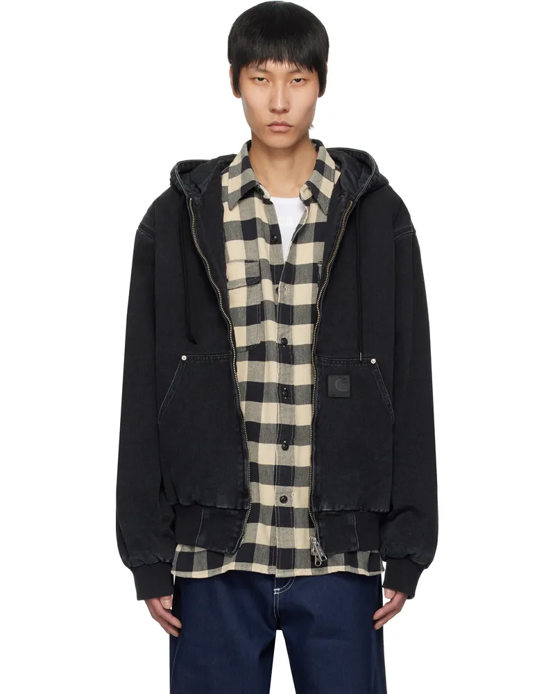 Carhartt WIP Black OG Active Rivet Denim Jacket 8906