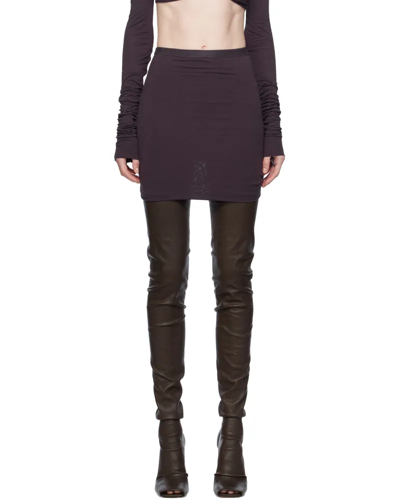 Rick Owens Lilies Purple Jade Miniskirt 163