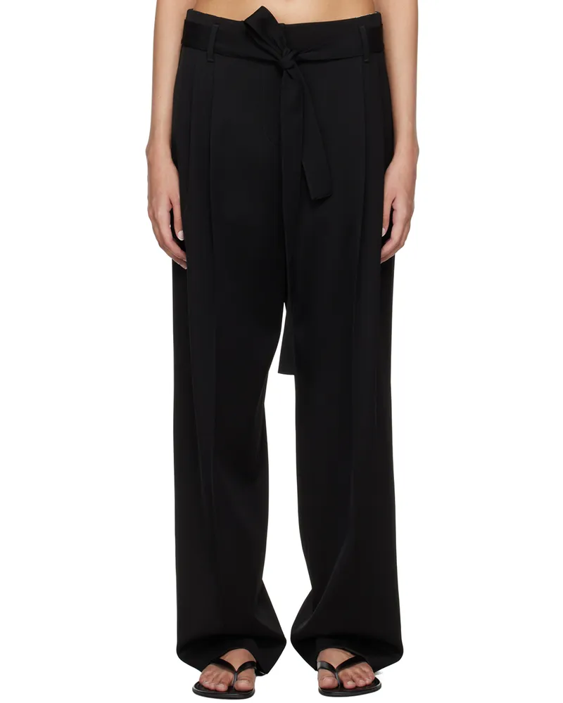 The Row Black Lonan Trousers Blk