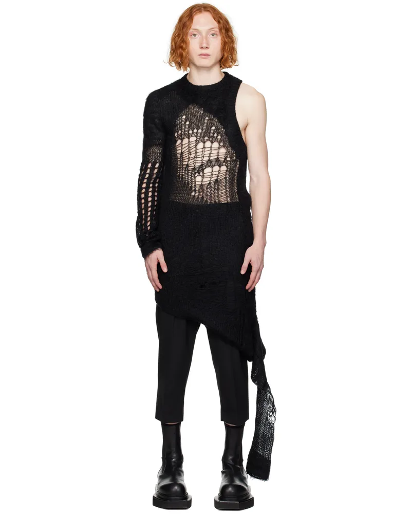 Rick Owens Black Spider Banana Sweater 09
