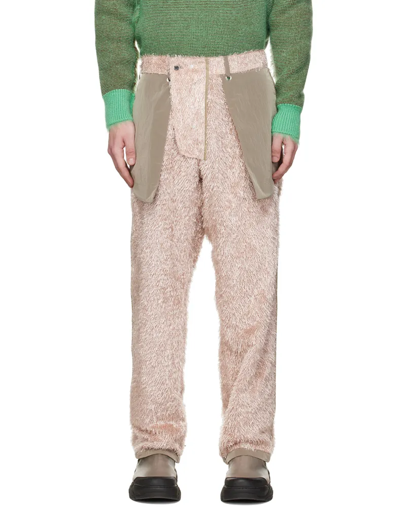 Craig Green Pink Fluffy Reversible Trousers Pink