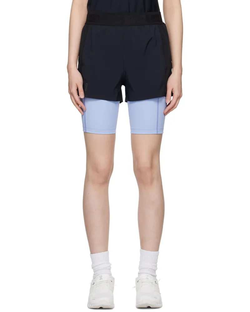 ON Black & Blue Active Shorts Black