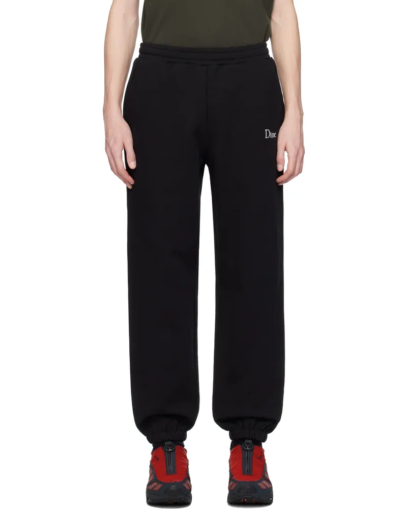 Dime Black Classic Small Logo Sweatpants Black