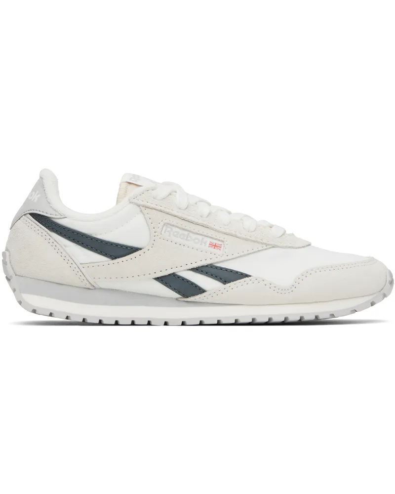 Reebok White & Gray Classic AZ Sneakers Chalk
