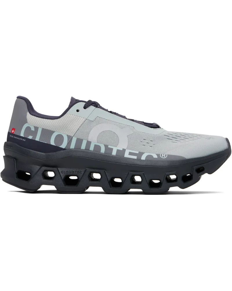 ON Gray Cloudmonster Sneakers Glacier