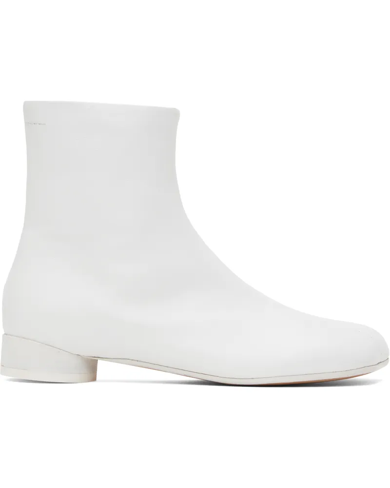 Maison Margiela White Anatomic Ankle Boots T1003