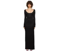 Black Low Back Maxi Dress