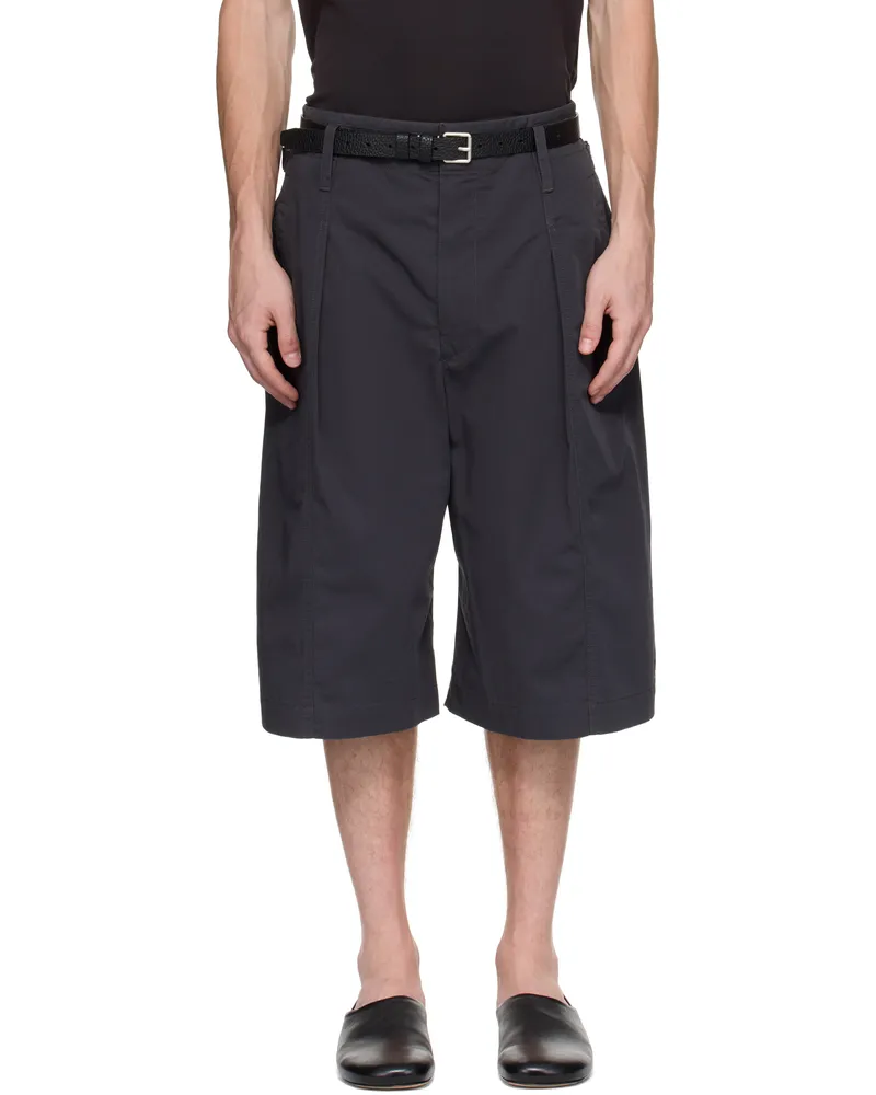 Christophe Lemaire Gray Maxi Pleated Bermuda Shorts Bk980