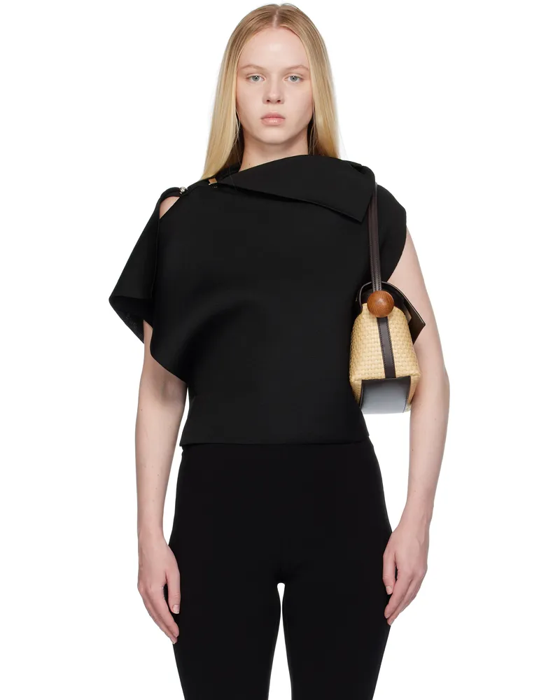 Jacquemus Black La Croisière 'The Trapèze knit' Top 990