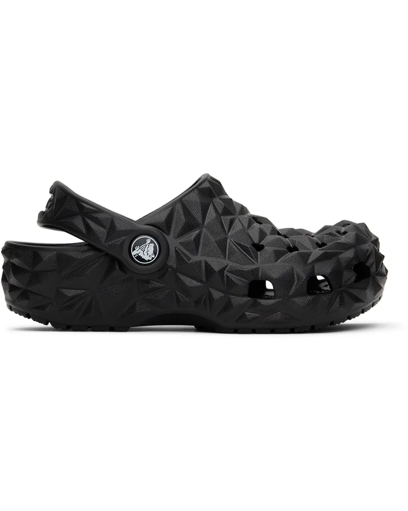 Crocs Kids Black Classic Geometric Clogs 209572-001