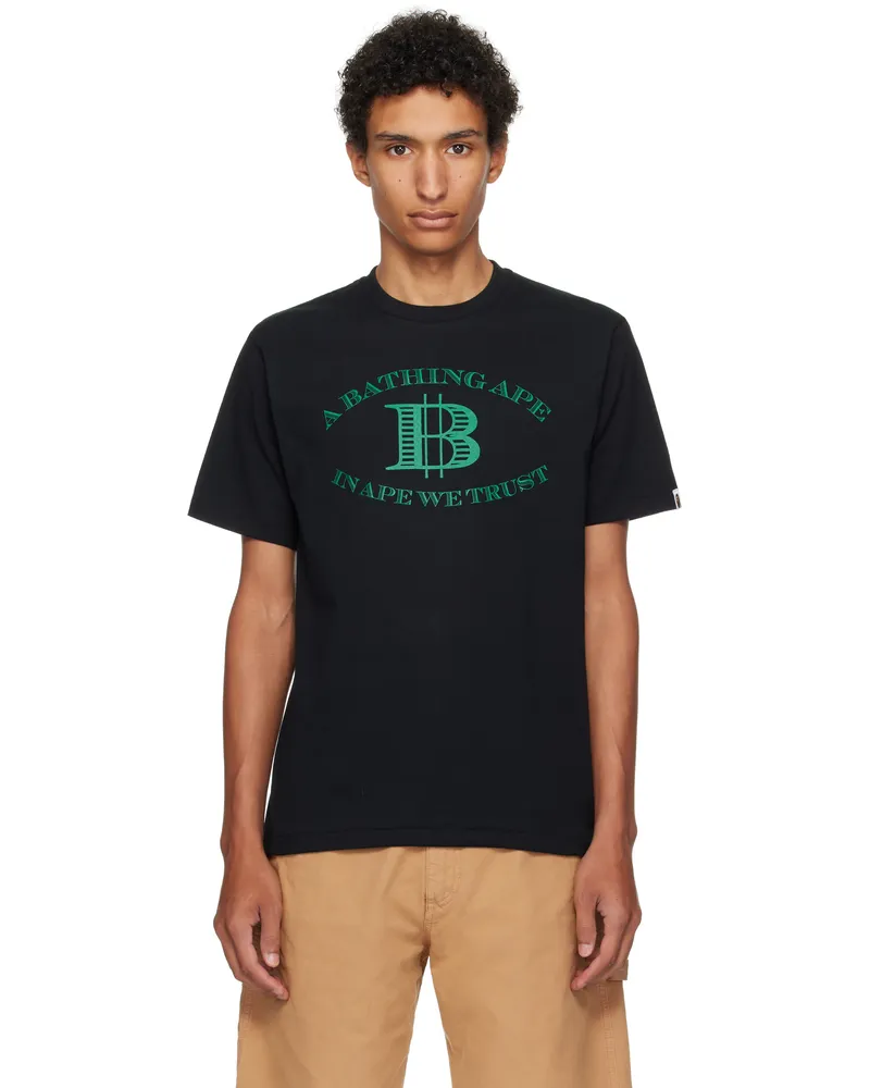 BAPE Black Money 'B' Logo T-shirt Blk-black