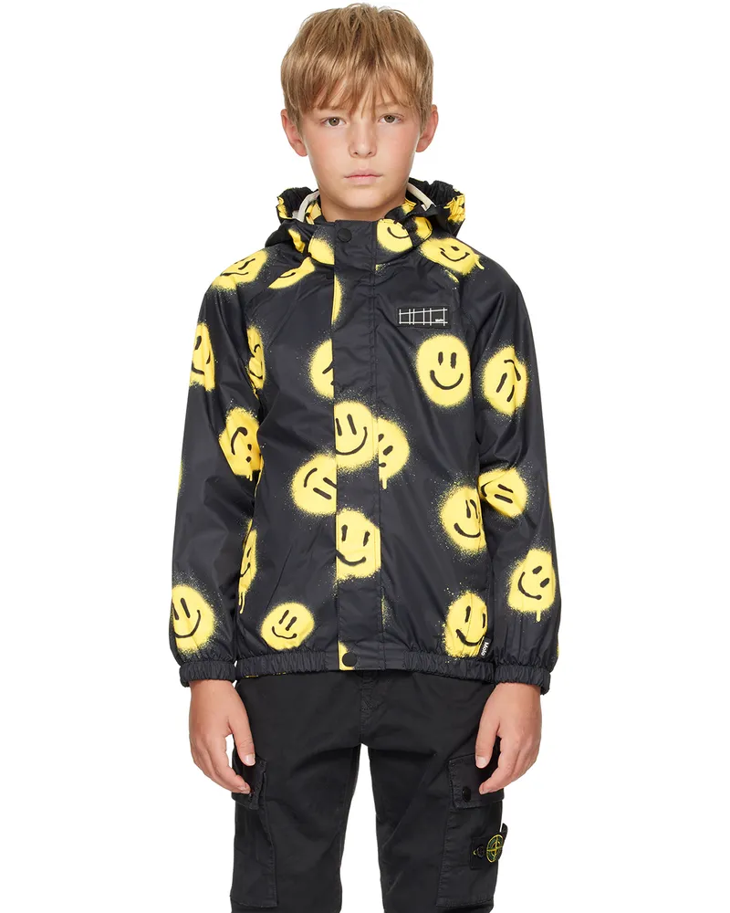 Molo Kids Black Waiton Rain Jacket 6515