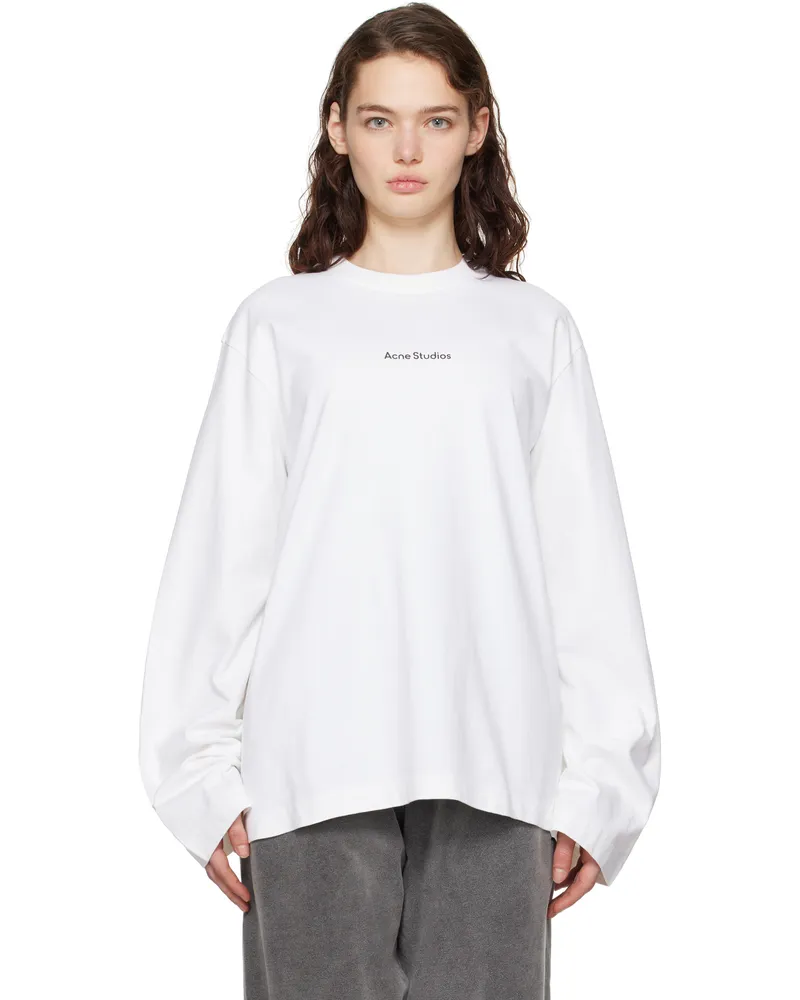 Acne Studios White Stamp Logo T-shirt 183