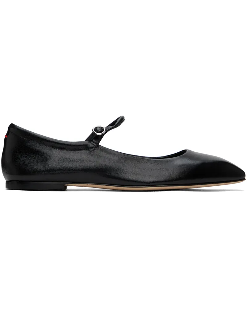aeyde Black Uma Ballerina Flats Black