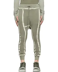 Boris Bidjan Saberi SSENSE Exclusive Green Cotton Lounge Pants Military