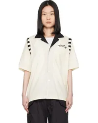 RHUDE Off-White & Black Chamonix Alpine Shirt White