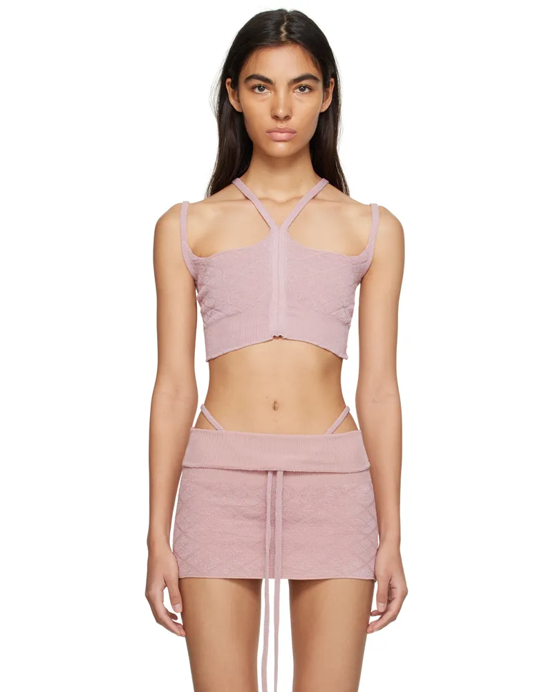 Charlotte Knowles Pink Cali Tank Top Pink